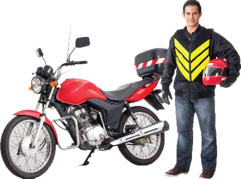 Motoboys veteranos - eles são mais cuidadosos